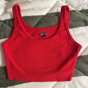 Wild Fable Scarlet Ribbed Tank Top
